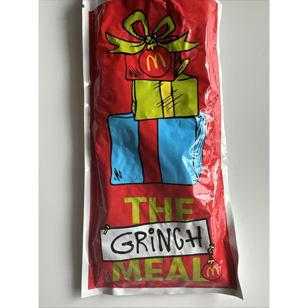 2025 McDONALD'S Grinch Socks Christmas Adult Happy Meal Green Socks - Picture 3 of 5